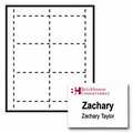 Popular Classic Horizontal Paper Name Badge Insert - 2 Color (4"x3")